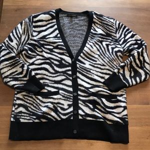 Banana Republic zebra print cardigan